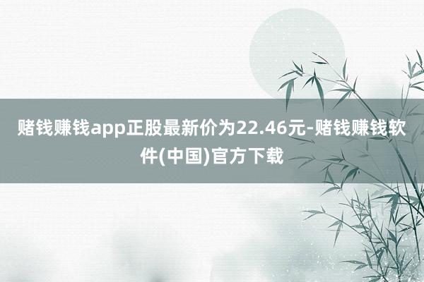 赌钱赚钱app正股最新价为22.46元-赌钱赚钱软件(中国)官方下载