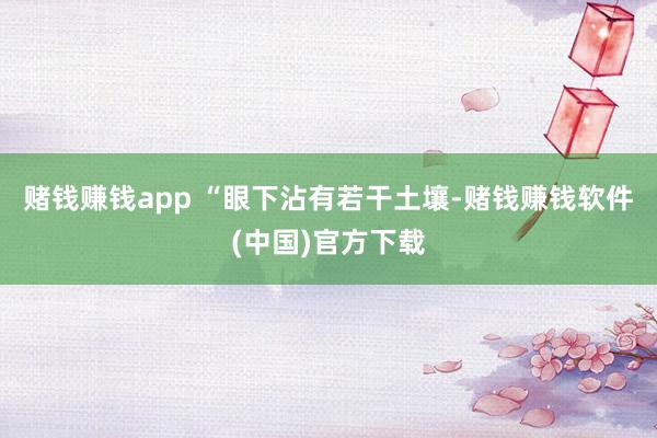 赌钱赚钱app “眼下沾有若干土壤-赌钱赚钱软件(中国)官方下载