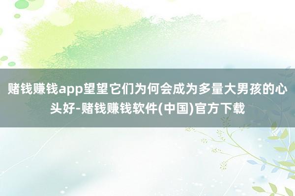 赌钱赚钱app望望它们为何会成为多量大男孩的心头好-赌钱赚钱软件(中国)官方下载